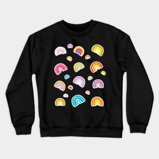 Happy colorful rainbow pattern Crewneck Sweatshirt